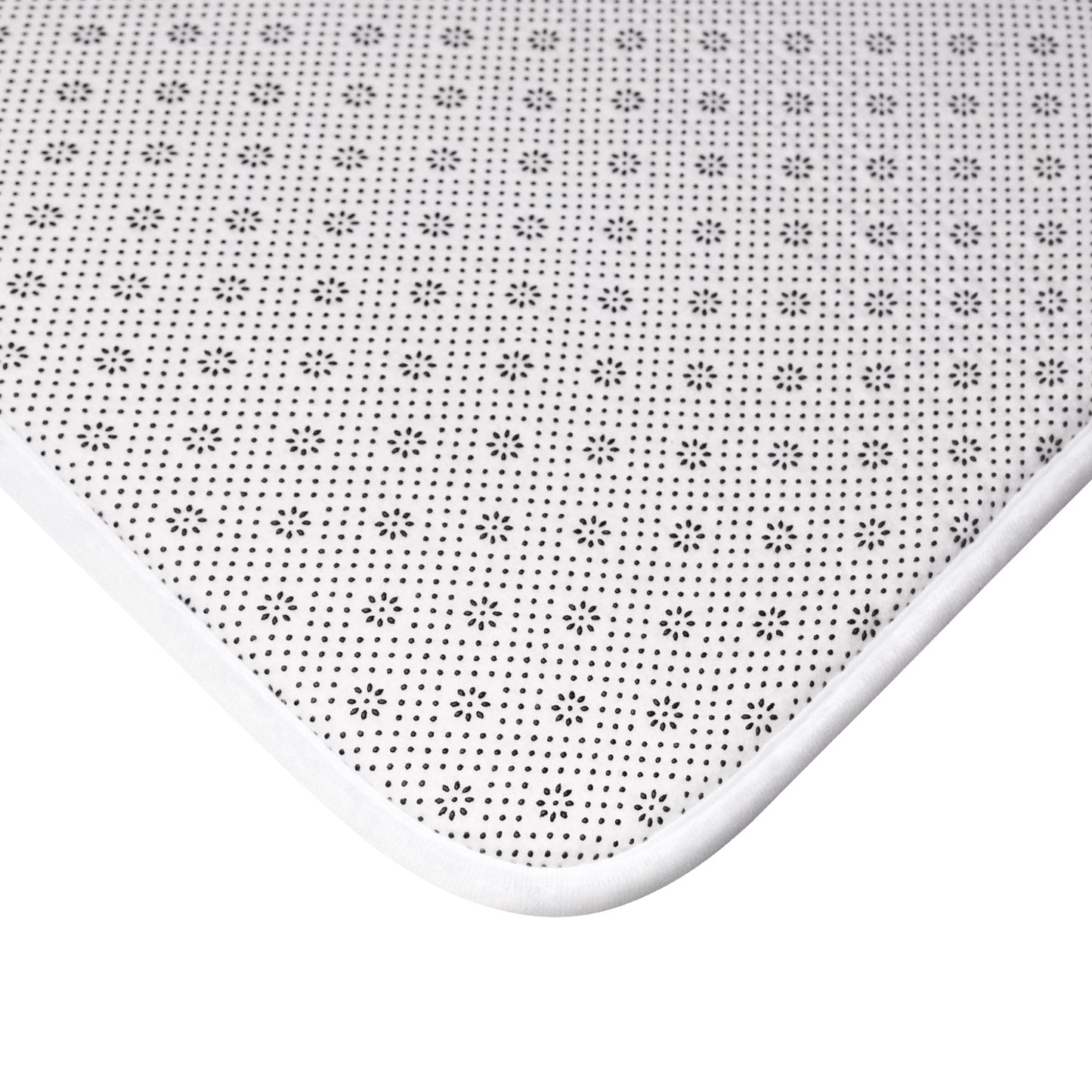 Baseball Bath Mat – Blue Striped Soft Non-Slip Bathroom Rug