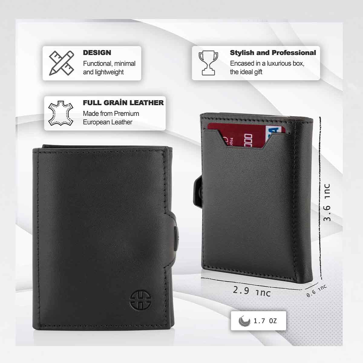 Verona Front Pocket Trifold Leather Wallet